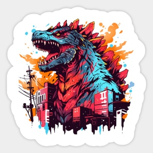 godzilla Sticker